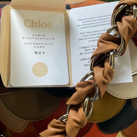 EUC Chloe Leather Scalloped Patchwork Juana Bag. Rare, HTF with unique strap - Picture 15 of 16